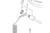 Suzuki Emergency stop switch assembly DF4,DF5,DF6 Stop Sw,Fork & Lanyard
